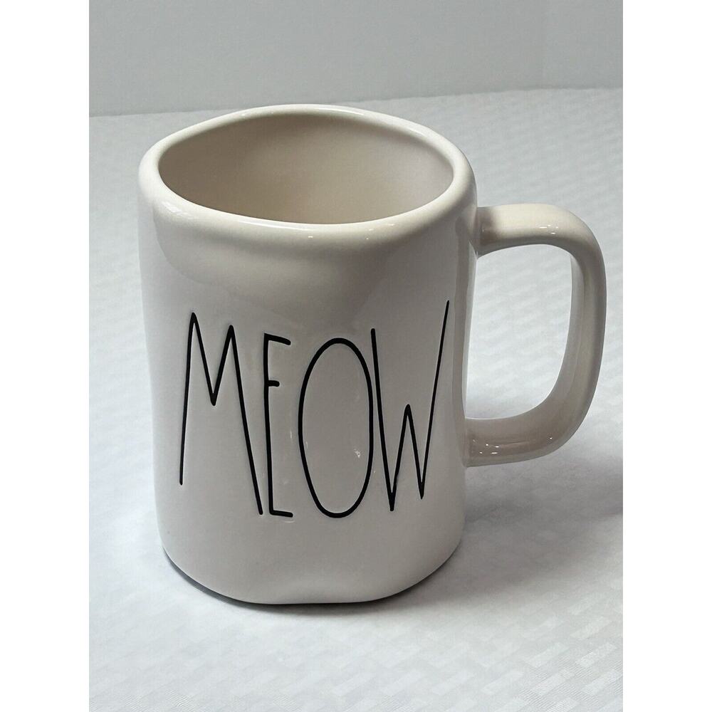Rae Dunn MEOW Coffee Mug Tea Cup Artisan‎ Collection 16oz